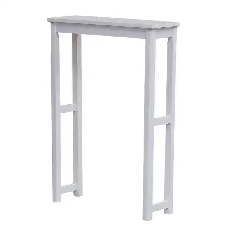 Étagère de toilettes blanche