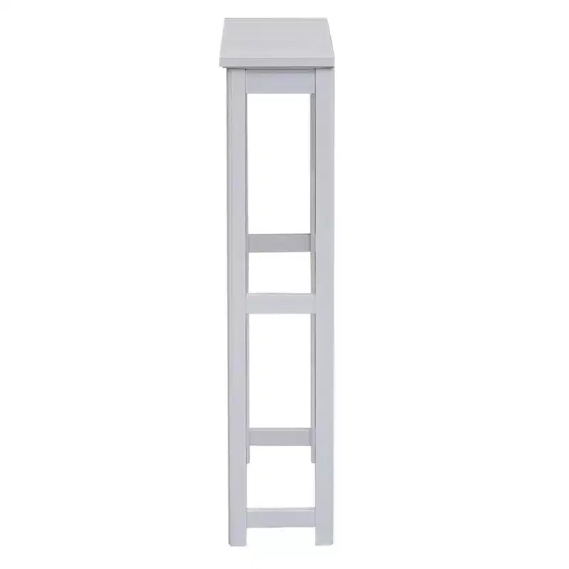 Étagère de toilettes blanche