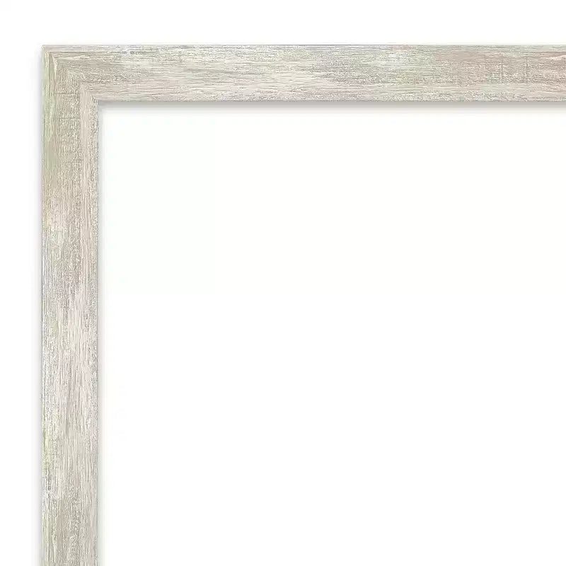 Miroir mural à cadre étroit et finition craquelée, biseauté, cadre en polystyrène
