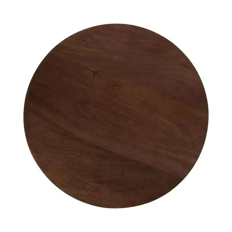 Table d'appoint ronde avec cadre en bois