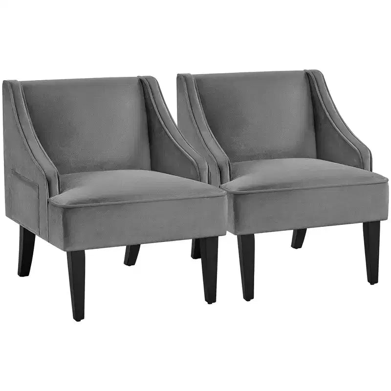 Fauteuil d'appoint moderne en velours pour le salon