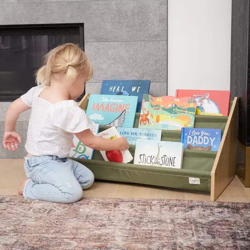 Étagère à Livres pour Enfants Organisateur Décoratif pour Chambres de Bébés Filles et Garçons, Salles de Jeux