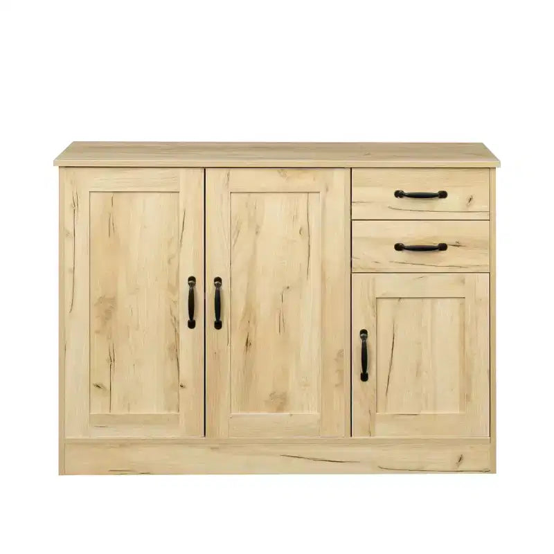 Buffet/bahut moderne en bois à 3 portes, meuble de rangement pour entrée/salle à manger