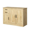 Buffet/bahut moderne en bois à 3 portes, meuble de rangement pour entrée/salle à manger