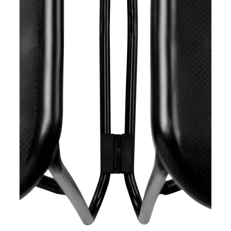 Chaise empilable ultra-compacte multi-usage noire - Piètement luge