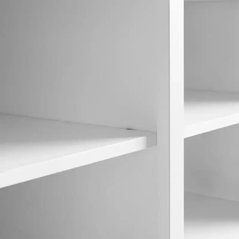 Banc de rangement blanc - Crosley : Rembourré, tapissé de lin, style rustique