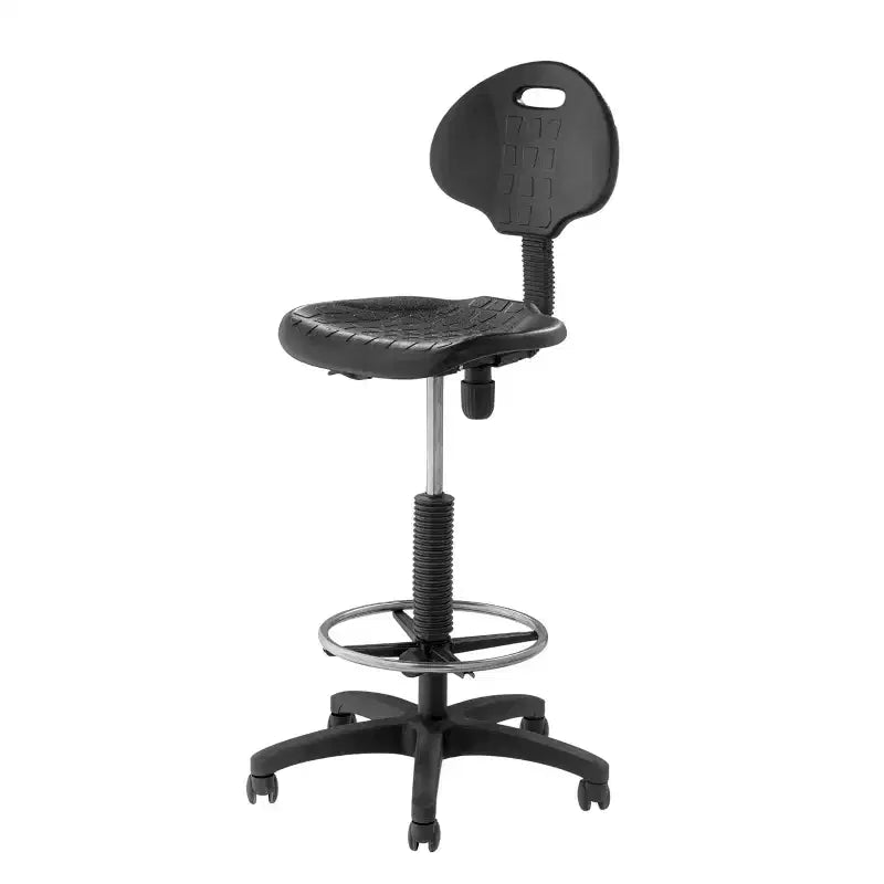 Chaise de travail en polyuréthane réglable en hauteur, pivotante, soutien lombaire