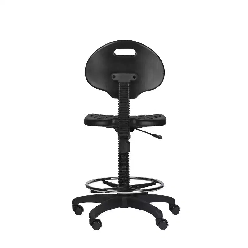 Chaise de travail en polyuréthane réglable en hauteur, pivotante, soutien lombaire