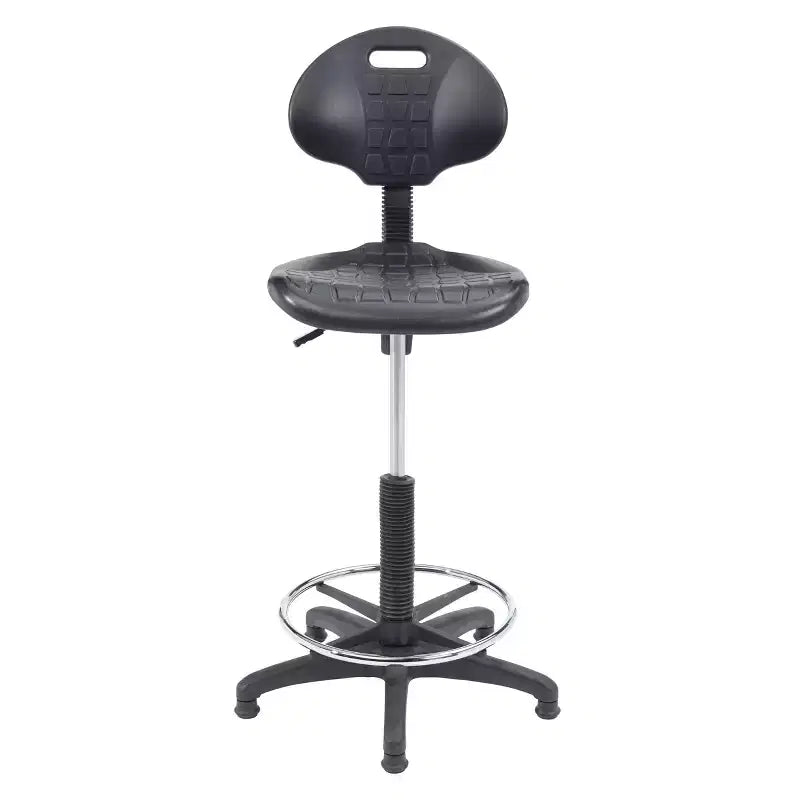 Chaise de travail en polyuréthane réglable en hauteur, pivotante, soutien lombaire