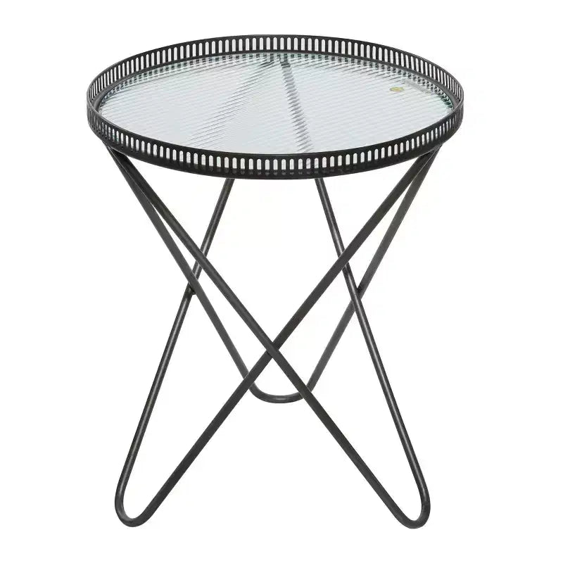 Tables d'appoint industrielles en métal gris
