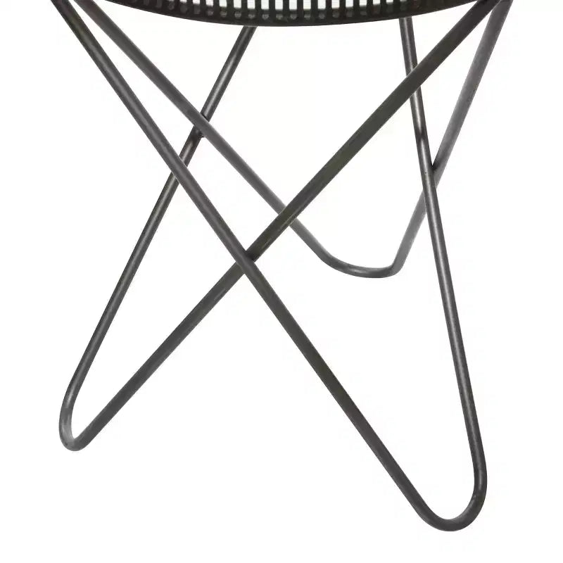 Tables d'appoint industrielles en métal gris