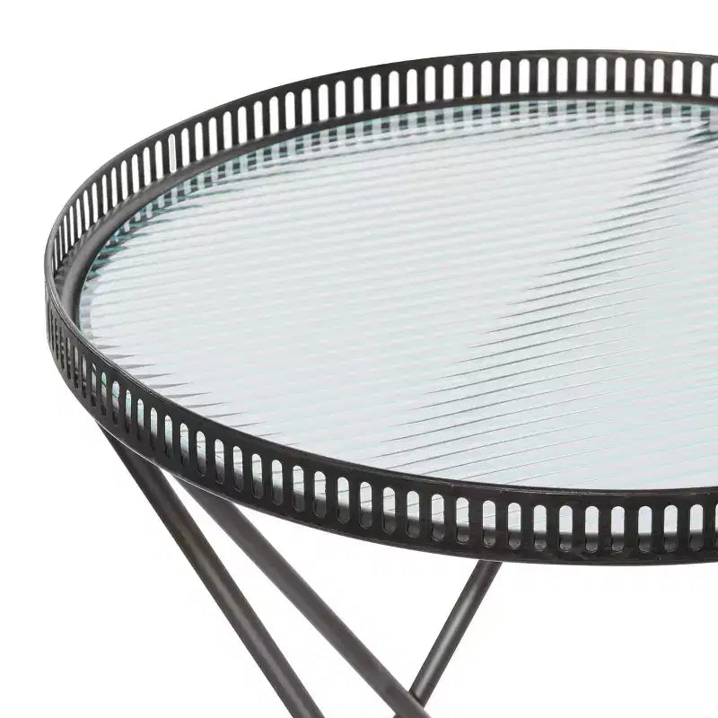 Tables d'appoint industrielles en métal gris