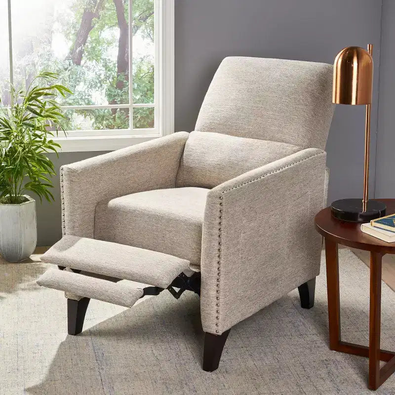 Fauteuil inclinable contemporain à dossier poussoir