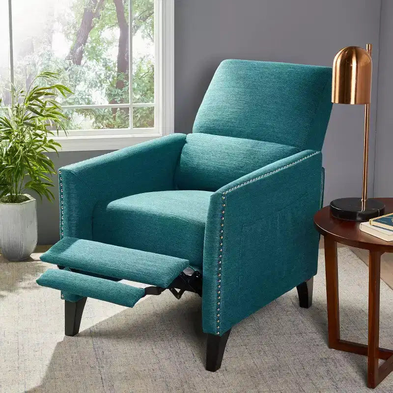 Fauteuil inclinable contemporain à dossier poussoir