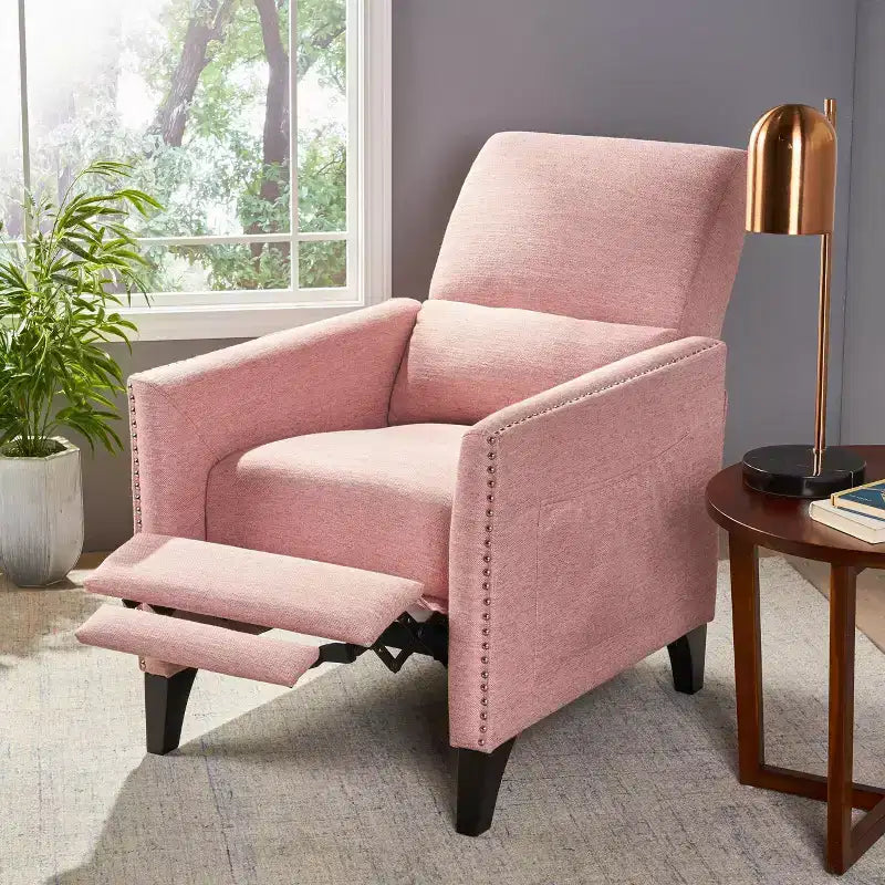 Fauteuil inclinable contemporain à dossier poussoir