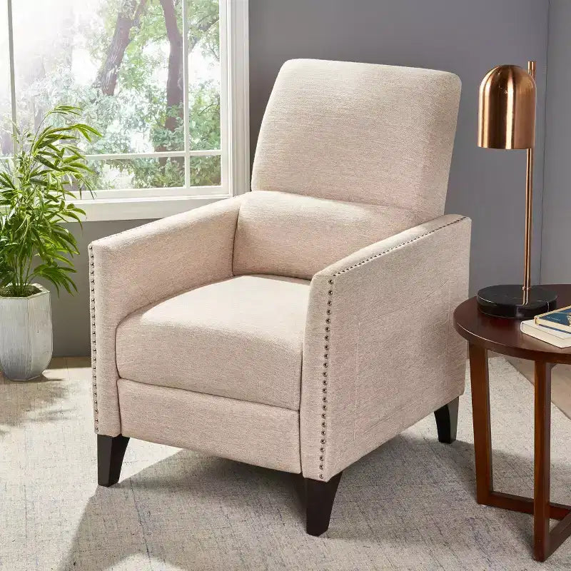 Alscot Contemporary Push Back Recliner - Christopher Knight Home