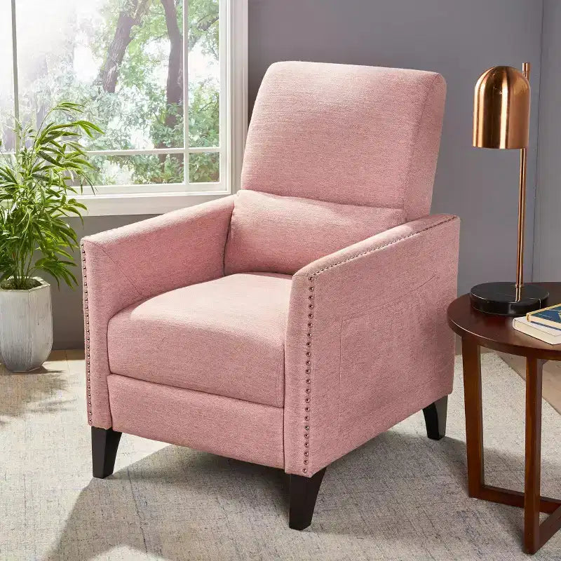 Fauteuil inclinable contemporain à dossier poussoir