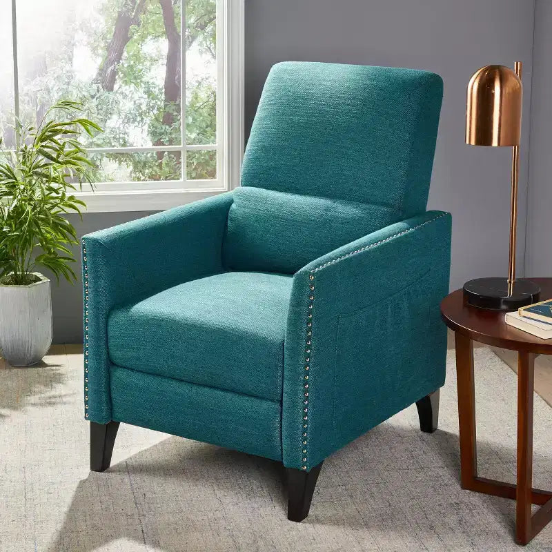 Fauteuil inclinable contemporain à dossier poussoir