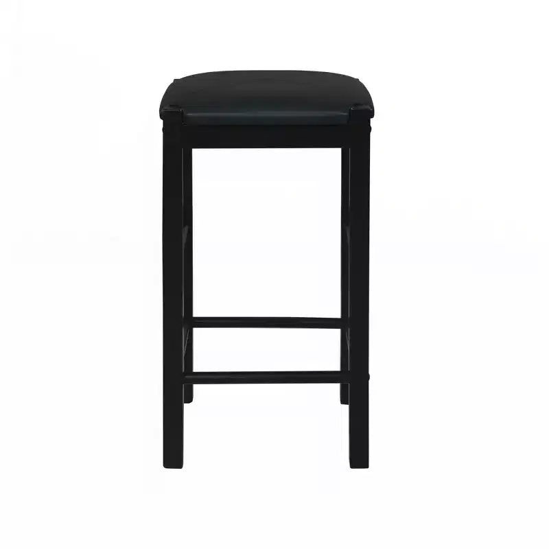Tabourets de bar à hauteur de comptoir sans dossier en similicuir
