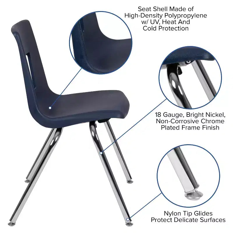 Chaise d'école Student Stack - 18 pouces
