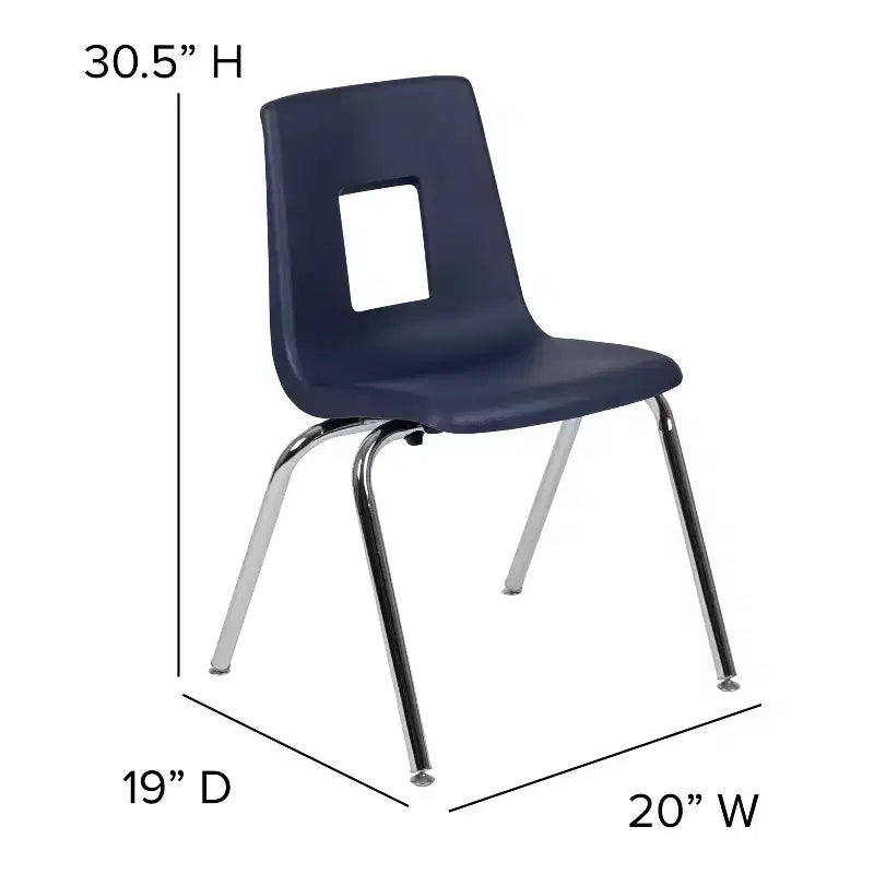 Chaise d'école Student Stack - 18 pouces