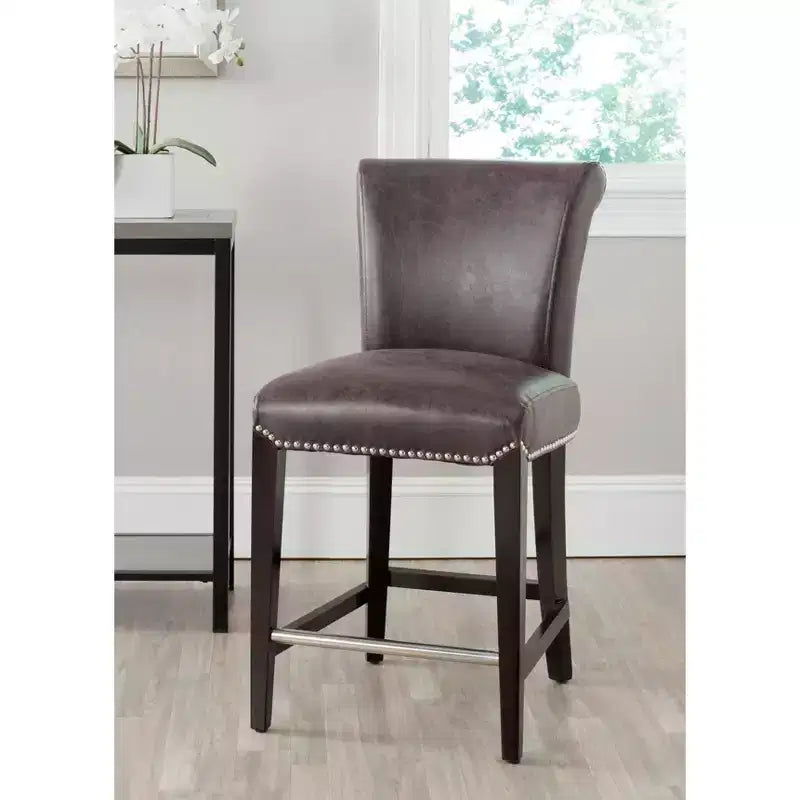 Tabouret de comptoir rembourré sans accoudoirs