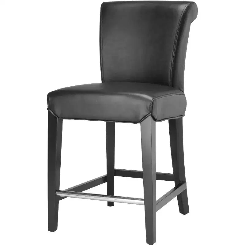 Tabouret de comptoir rembourré sans accoudoirs