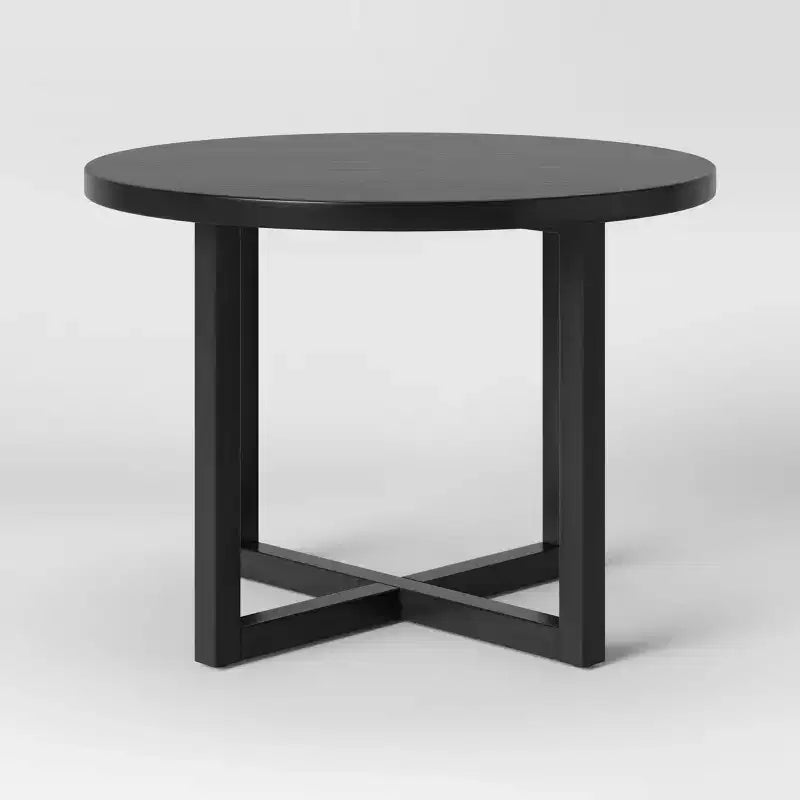 Table à manger ronde tout en bois