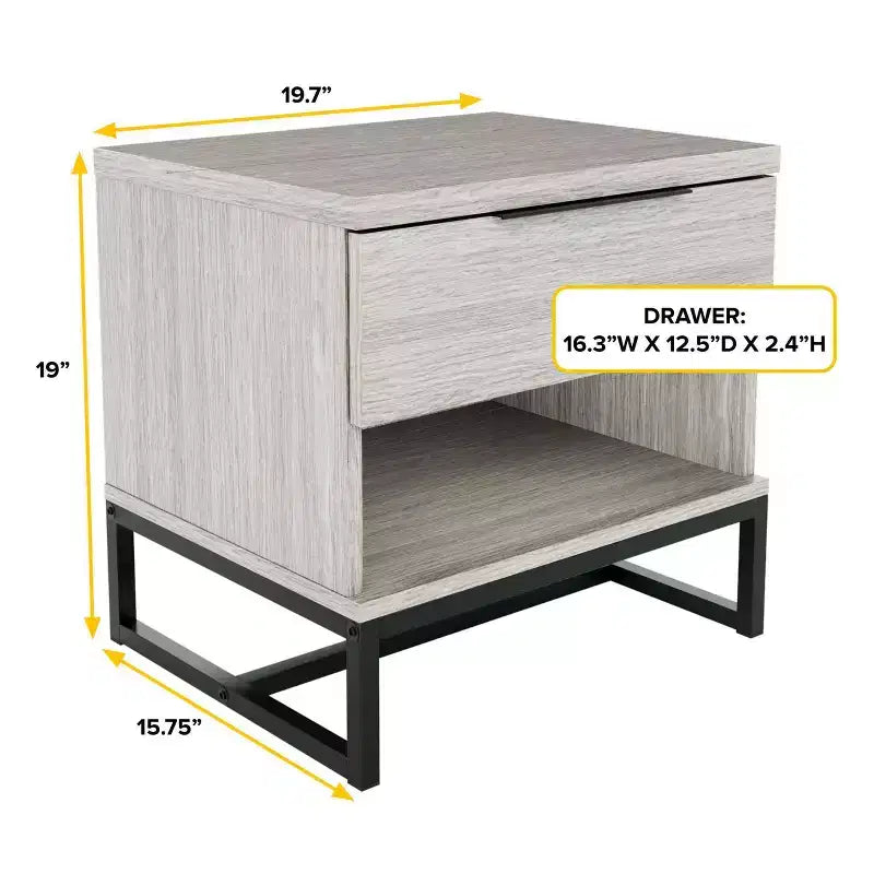 Table de chevet moderne avec tiroirs de rangement