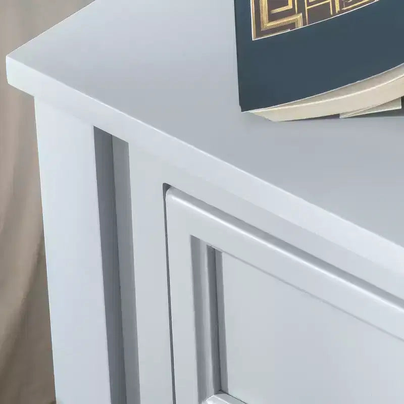 Table d'appoint, bout de canapé avec tiroir de rangement et étagère inférieure