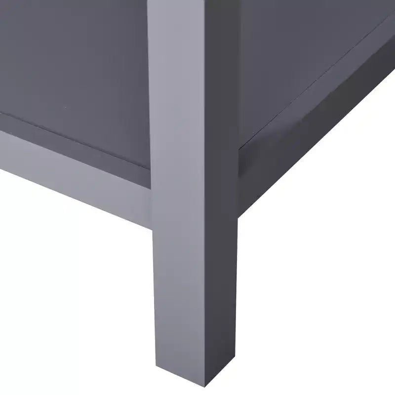 Table d'appoint, bout de canapé avec tiroir de rangement et étagère inférieure