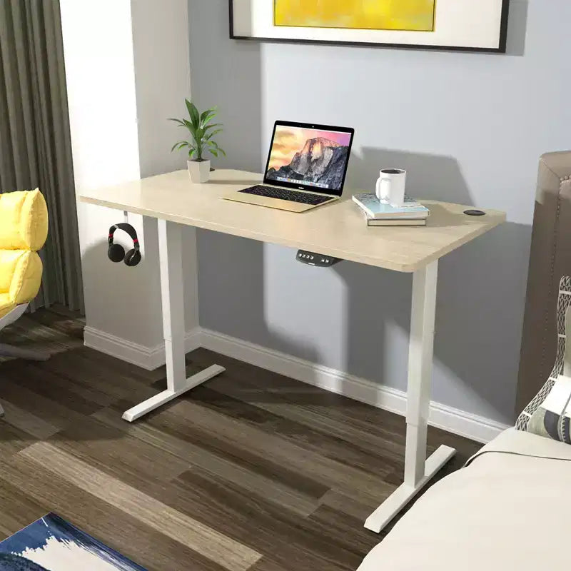 Plateau universel pour cadre de bureau standard et assis-debout Naturel