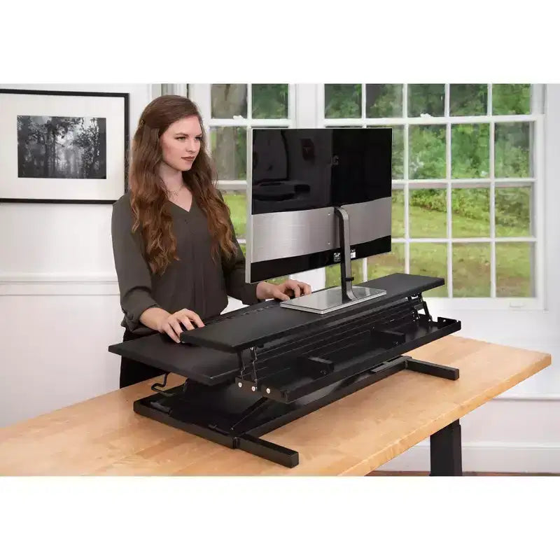Rehausseur de moniteur de bureau assis-debout à hauteur réglable AirRise de Stand Up Desk Store