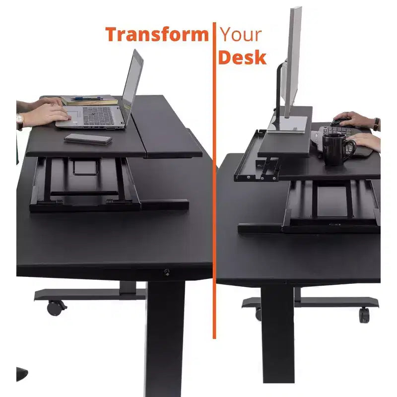 Rehausseur de moniteur de bureau assis-debout à hauteur réglable AirRise de Stand Up Desk Store