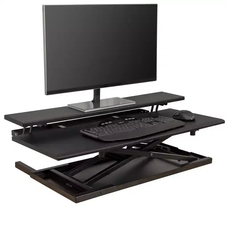 Rehausseur de moniteur de bureau assis-debout à hauteur réglable AirRise de Stand Up Desk Store