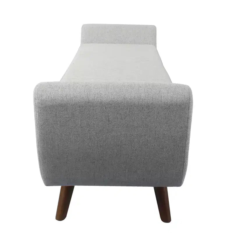Banc de rangement moderne avec pieds en bois
