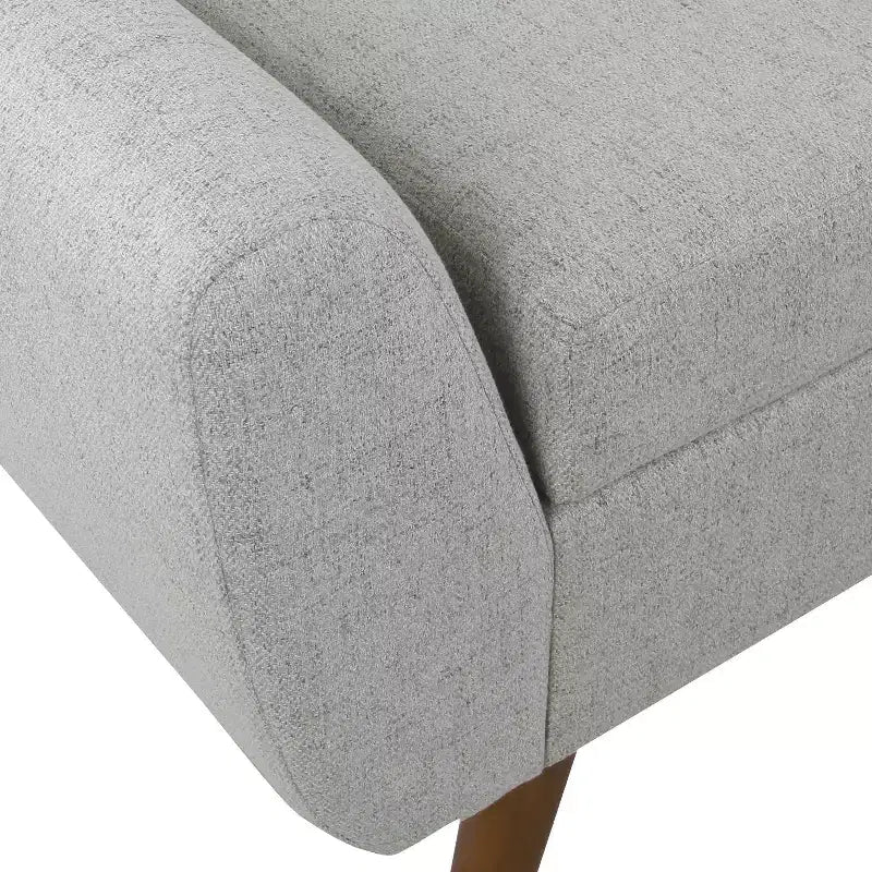 Banc de rangement moderne avec pieds en bois