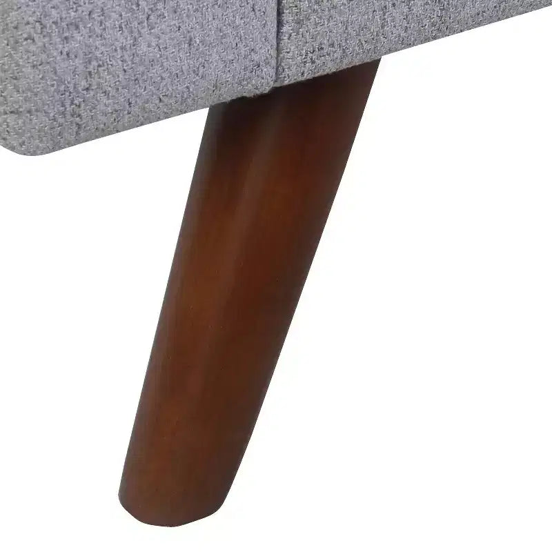 Banc de rangement moderne avec pieds en bois