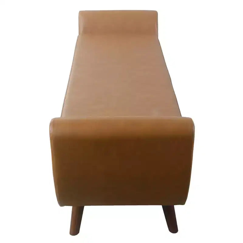 Banc de rangement moderne avec pieds en bois