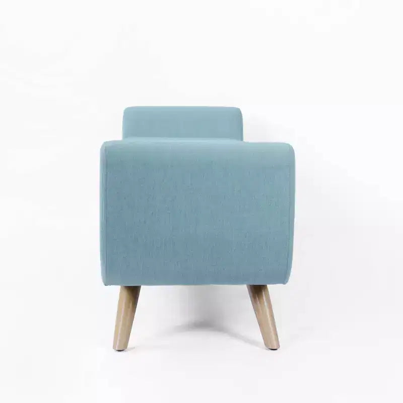 Banc de rangement moderne avec pieds en bois