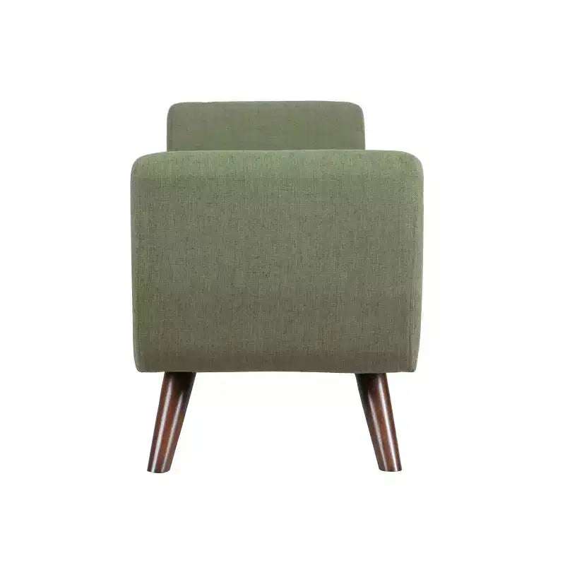 Banc de rangement moderne avec pieds en bois