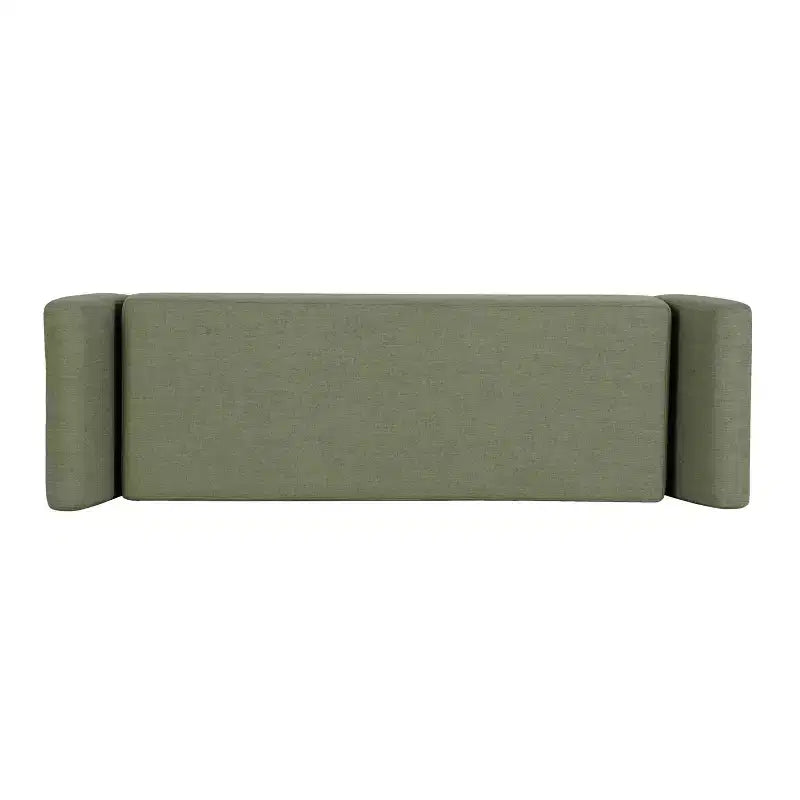 Banc de rangement moderne avec pieds en bois