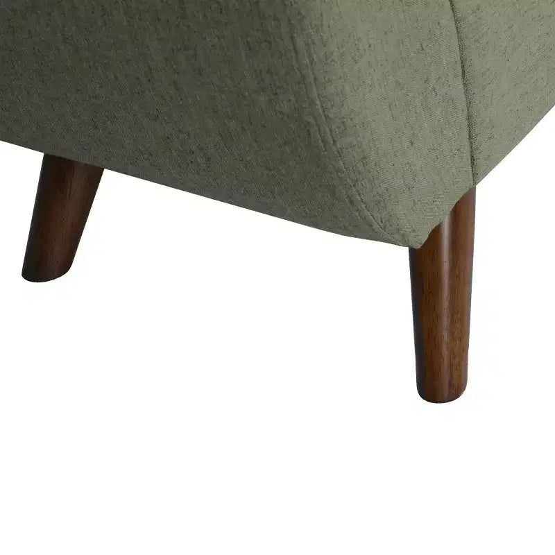 Banc de rangement moderne avec pieds en bois