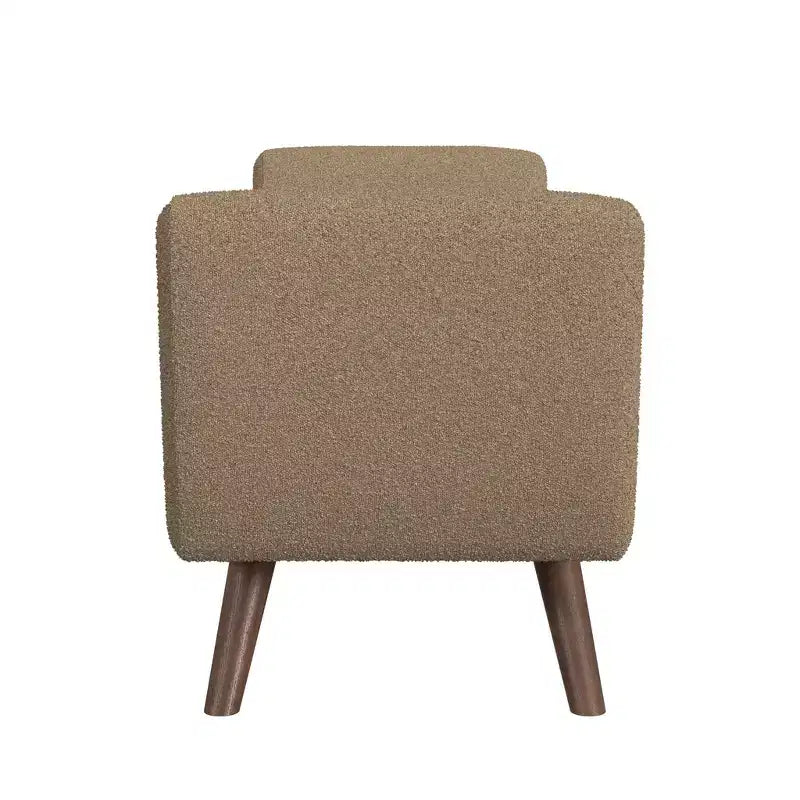 Banc de rangement moderne avec pieds en bois