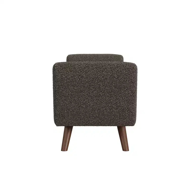 Banc de rangement moderne avec pieds en bois
