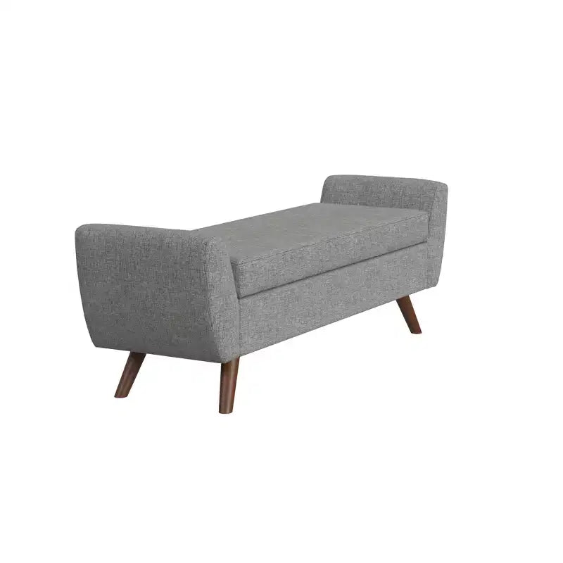 Banc de rangement moderne avec pieds en bois